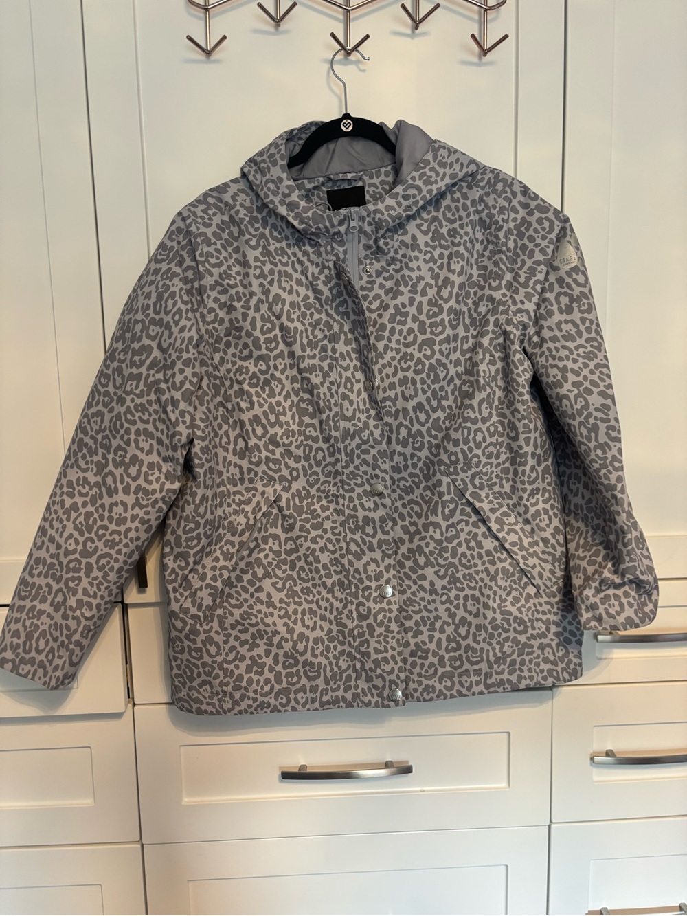 Etage Grey Leopard Print Jacket. Size L